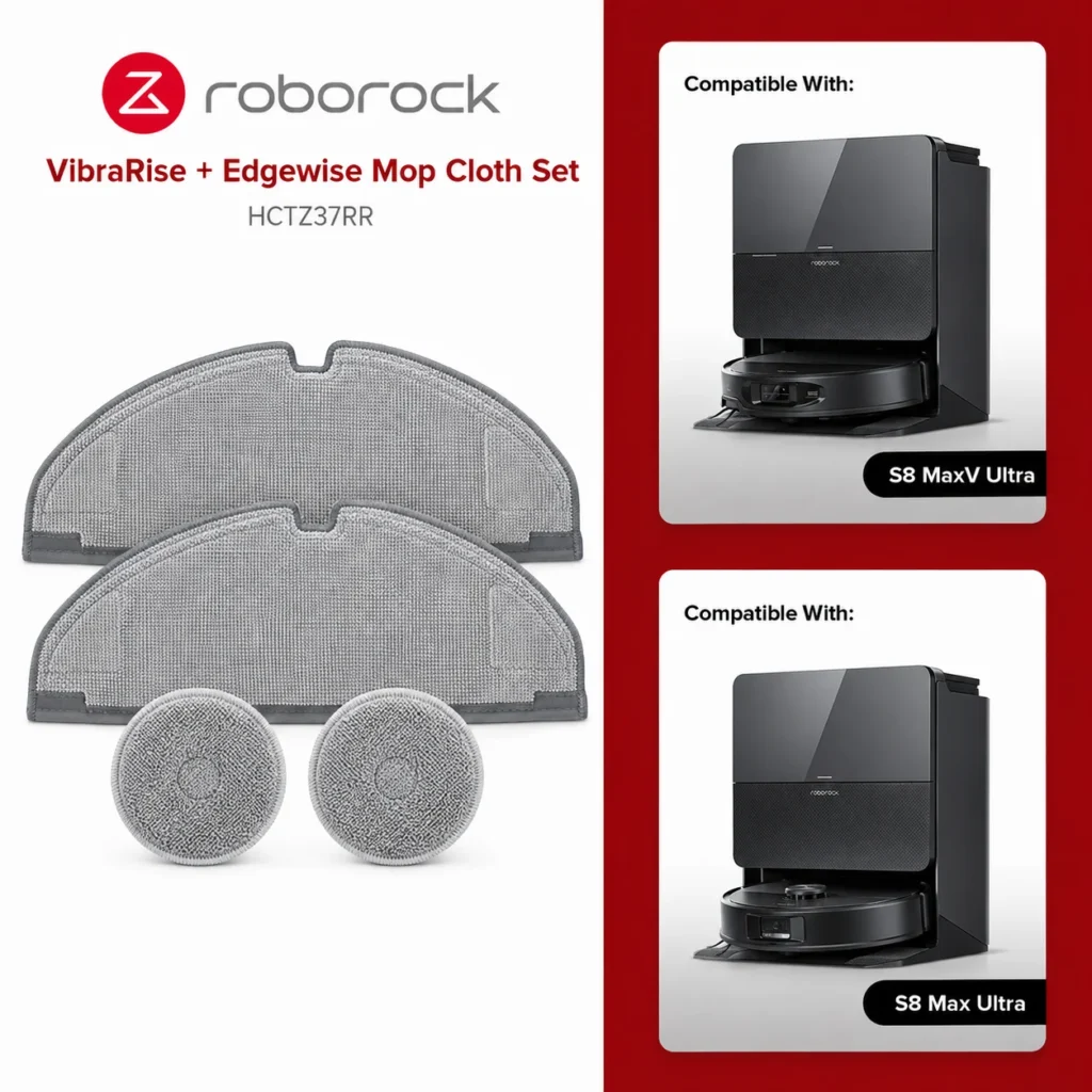 Roborock ორიგინალი ტილო და მრგვალი მოპი (2 წყვილი)