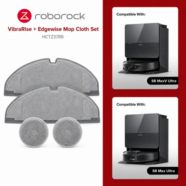 Roborock ორიგინალი ტილო და მრგვალი მოპი (2 წყვილი)