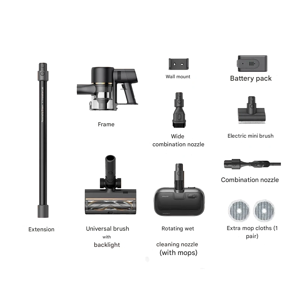 Dreame R10 Pro Aqua ოფიციალური კომპლექტაცია