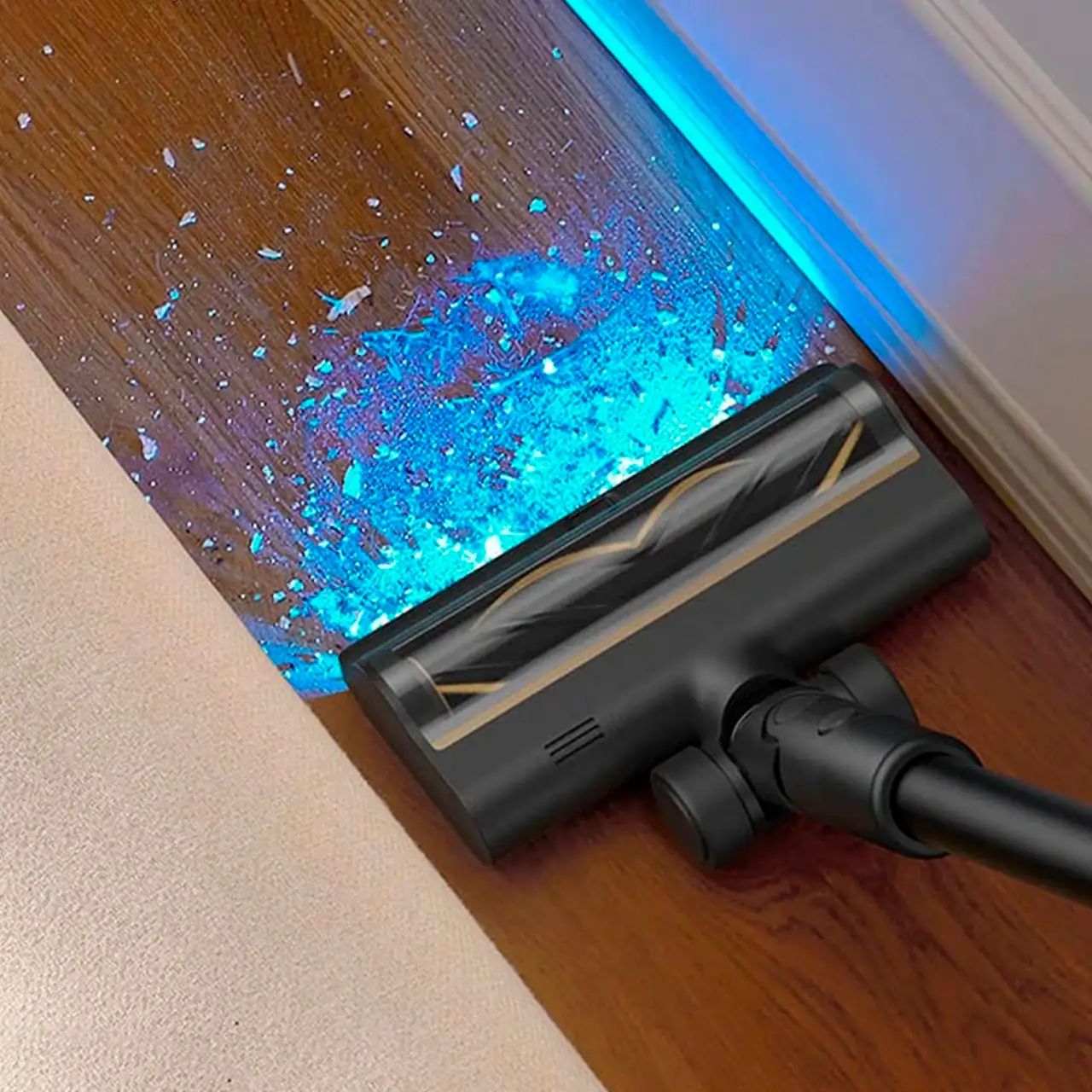 Dreame R10 Pro Aqua ცისფერი LED განათება