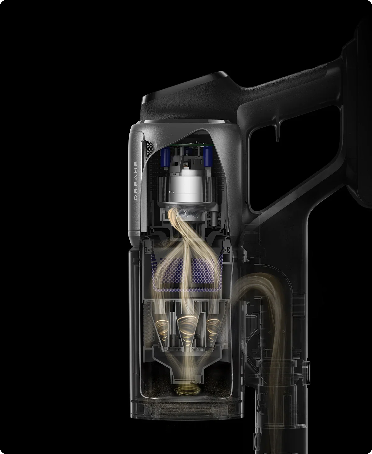 Dreame Z30 AquaCycle TurboMotor და ჰაერის ნაკადის სისტემა